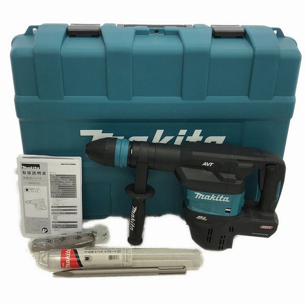 ☆未使用品コメント必読☆makita マキタ 40Vmax 電動ハンマー HM001GZK 本体＋ケース コードレス ハツリ機 はつり機 斫り機137856 - 3