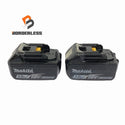 ☆中古品2点※充電回数12回と19回☆makita マキタ 18V 3.0Ah 純正 リチウムイオンバッテリー BL1830B 残量表示付 蓄電池 充電池 - 1