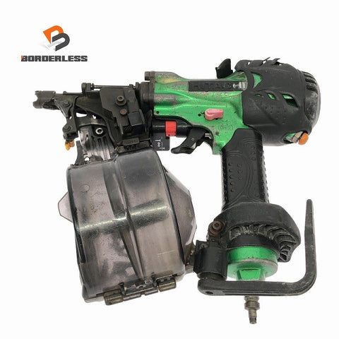 ☆中古品☆HITACHI 日立工機 高圧ロール釘打機 型番不明 エアツール 大工道具 エア釘打ち機136194