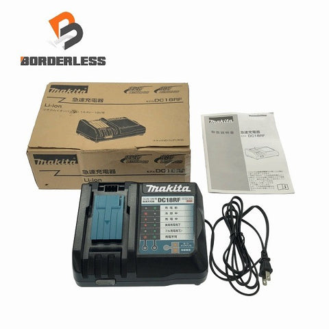 ☆極美品☆ makita マキタ純正 14.4V-18V用急速充電器 DC18RF リチウムイオン/LITHIUM-ION 蓄電 116042116042