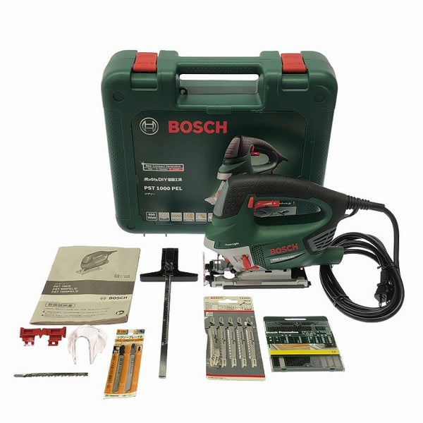 ☆比較的綺麗☆BOSCH ボッシュ ジグソー PST1000PEL 刃複数 ケース付き 木工 DIY 切断 電動工具129492 - 3