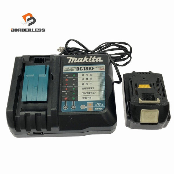 ☆中古品セット☆ makita マキタ 18V 6.0Ah 純正リチウムイオンバッテリー BL1860B 急速充電器 DC18RC131496 - 1