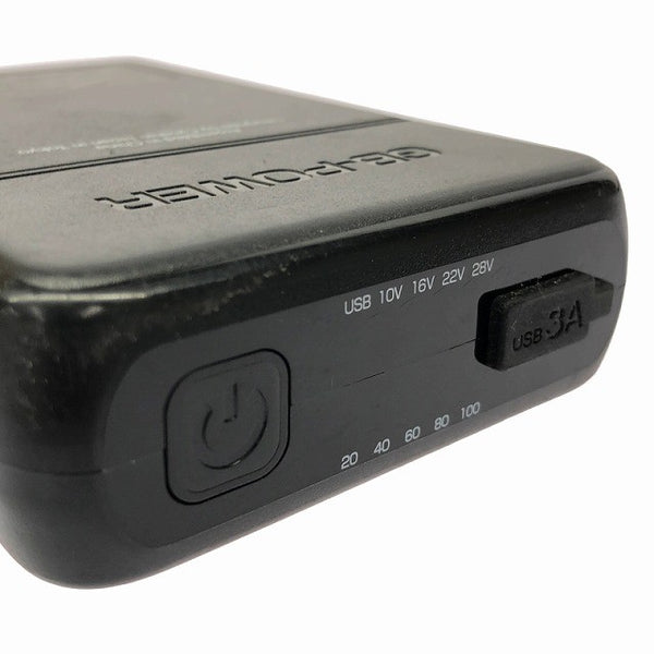☆中古品2点☆長信ジャパン バッテリーセット GB428 本体2個+AC充電ケーブル2本 空調作業服 暑さ対策134575 - 6