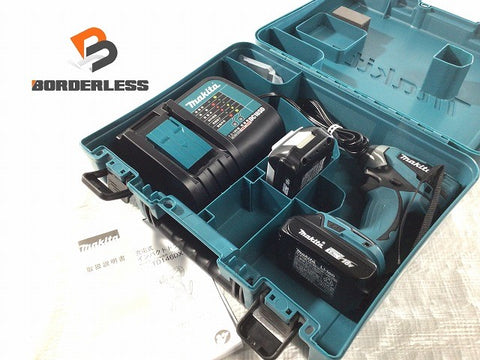 ☆未使用品☆makita マキタ 18V 充電式インパクトドライバー TD146DSHX バッテリ2個(18V1.5Ah) 充電器 ケース付 コードレス137636