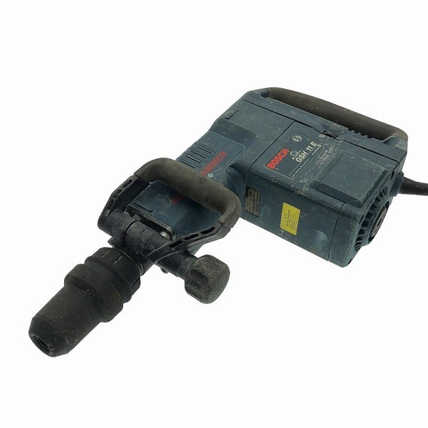 ☆中古品☆BOSCH ボッシュ 100V 破つりハンマー GSH11E ケース付き 破壊 粉砕 ハツリ 斫り チッパー おまけ付き119501 - 4