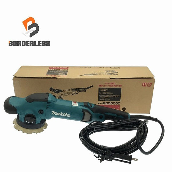 ☆比較的綺麗☆makita マキタ 100V 125mm ランダムオービットポリッシャー PO5000C コード式 ランダムポリッシャー 研磨機 116071 - 1