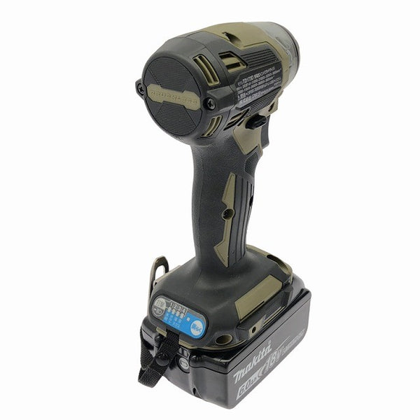 ☆極美品☆makita マキタ 18V 充電式インパクトドライバ TD173DRGXO オリーブ バッテリー2個(18V 6.0Ah)充電器 ケース付135037 - 6