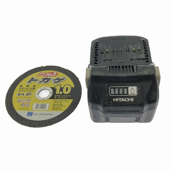 ☆中古品☆ HITACHI 日立工機 18V 100mm コードレスディスクグラインダ G18DBVL 本体+マルチボルトバッテリー1個(2.5Ah)129623 - 9