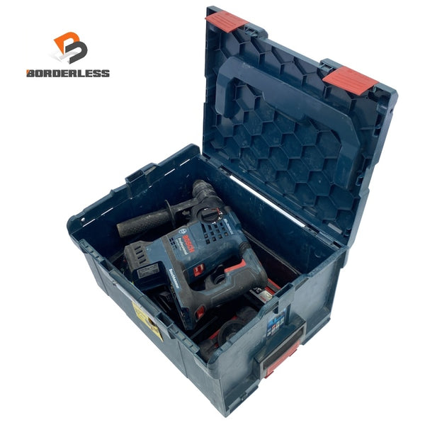 ☆中古品☆BOSCH ボッシュ 36V バッテリーハンマードリル GBH36V-PLUS バッテリ2個(4.0Ah) 充電器 ケース付 充電式ハンマドリル118144 - 1