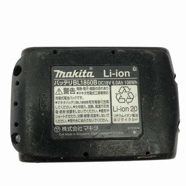☆中古品☆makita マキタ 18V 6.0Ah 純正 リチウムイオンバッテリー BL1860B 残量表示付 リチウムイオン電池 蓄電池 充電池125831 - 10