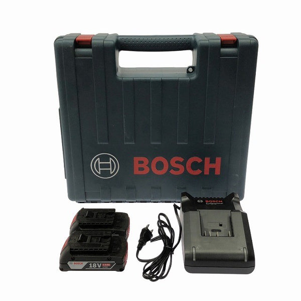 ☆中古品☆BOSCH ボッシュ 18V リチウムイオンバッテリー 2.0Ah×2個 充電器付き 電動工具 充電池 蓄電池130392 - 3