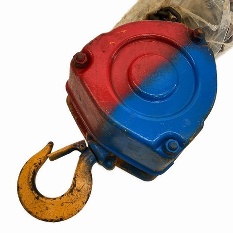 ☆中古品2個セット☆KITO キトー チェーンブロック CB010 M3形 荷重1.0ton/1ton 揚程2.5m 手動式 チェンブロック 吊り具 荷揚げ135812 - 0