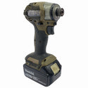 ☆中古品☆makita マキタ 18V 充電式インパクトドライバー TD173D オリーブ バッテリー1個(18V 6.0Ah) 充電器付 締付け130054 - 3