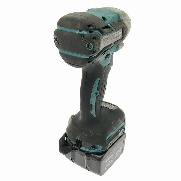 ☆中古品☆makita マキタ 14.4V 充電式インパクトレンチ TW280D 青/ブルー バッテリ1個（4.0Ah) コードレス バッテリー式137668 - 4