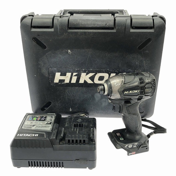 ☆中古品☆HiKOKI ハイコーキ 18V コードレスインパクトドライバ WH18DDL2 本体+充電器+ケース付き 電動工具131702 - 3