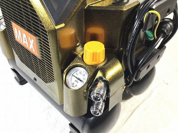 ☆未使用品☆MAX マックス 100V 8L 高圧/常圧 スーパーエアコンプレッサー AK-HL1301E アンバーオリーブ エア工具 大工道具134127 - 8
