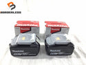 ☆未使用品2個セット☆makita マキタ 18V 6.0Ah 純正リチウムイオンバッテリー BL1860B 急速 残量 蓄電 LITHIUM-ION 雪/飛行機 116067116067 - 1