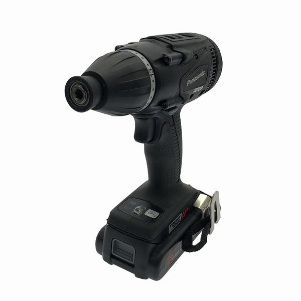 ☆中古美品☆Panasonic パナソニック 14.4V/18V 充電マルチインパクトドライバー EZ75A9PN2G-B バッテリー2個(3.0Ah)+充電器+ケース114835 - 4