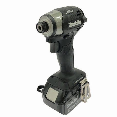 ☆箱無し 未使用品2点☆makita マキタ 18V 充電式インパクトドライバ TD173DZB 純正バッテリ BL1860B※グリスのび0回132857 - 0