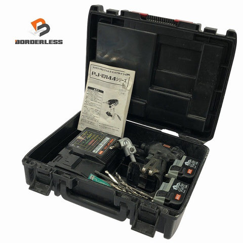 ☆中古品☆MAX マックス 14.4V 充電式ブラシレスインパクトドライバー PJ-ID144-B2C(K) バッテリ2個(3.0Ah) 充電器 ケース付137069