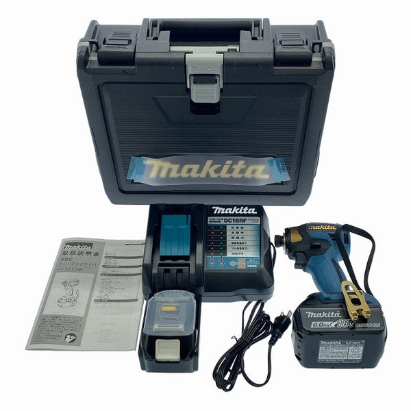 ☆未使用品☆ makita マキタ 18V 充電式インパクトドライバ TD173DGXPB プレミアムブルー LXT20周年記念カラー フルセット133120 - 3