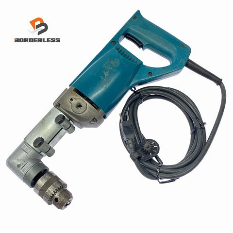 ☆中古品☆makita マキタ 100V 13mm 電気ドリル 6301LR アングルアタッチメント付 コード式 アングルドリル コーナードリル128959