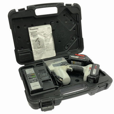 ☆中古品☆ Panasonic パナソニック 14.4V 充電角穴カッター EZ4543 本体+バッテリー2個(4.2Ah)充電器+ケース133481 - 0