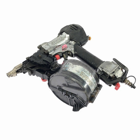 ☆中古品☆HITACHI 日立工機 50mm 高圧 ロール釘打機 NV50HR(S) パワー切り替え機構 エアダスタ付き エア工具 エアツール115548 - 0
