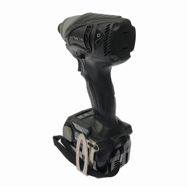 ☆比較的綺麗☆HITACHI 日立工機 14.4V コードレスインパクトドライバー WH14DBAL2(2LSCK)(B) 黒 バッテリ2個(3.0Ah) 充電器 ケース129461 - 7
