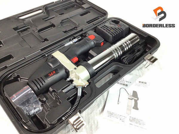 ☆未使用品☆ KTC ケーティーシー 18V コードレスグリースガンセット JTAE911 バッテリー1個 充電器 ケース 京都機械工具135876 - 2