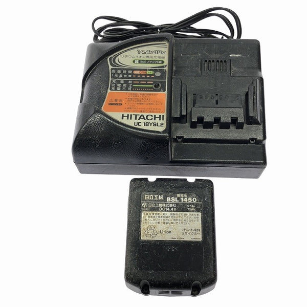 ☆中古品☆ HITACHI 日立 14.4V 充電式インパクトドライバ WH14DDL バッテリー1個(14.4V 5.0Ah)充電器+ケース113129 - 10