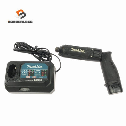 ☆中古品☆ makita マキタ 7.2V 充電式ペンインパクトドライバ TD022D 本体 バッテリー1個(7.2V 1.5Ah) 充電器付き137107