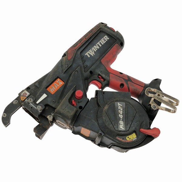 ☆中古品☆MAX マックス 14.4V 鉄筋結束機 ツインタイア RB-442T-B2C/1450A バッテリ2個(5.0Ah)充電器 ケース付 2026年製136767 - 4