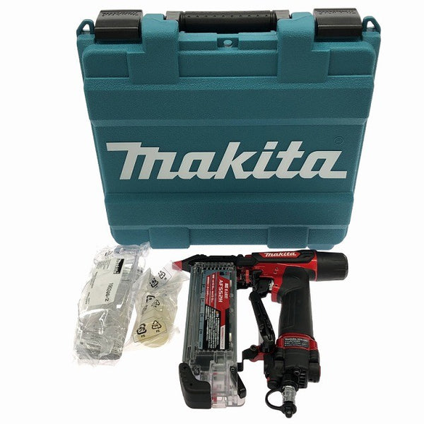 ☆未使用品☆makita マキタ 55mm 高圧 仕上釘打機 AF552HM ケース付 赤 フィニッシュネイラ 仕上釘打ち機 仕上げ釘打機 エア工具133700 - 3
