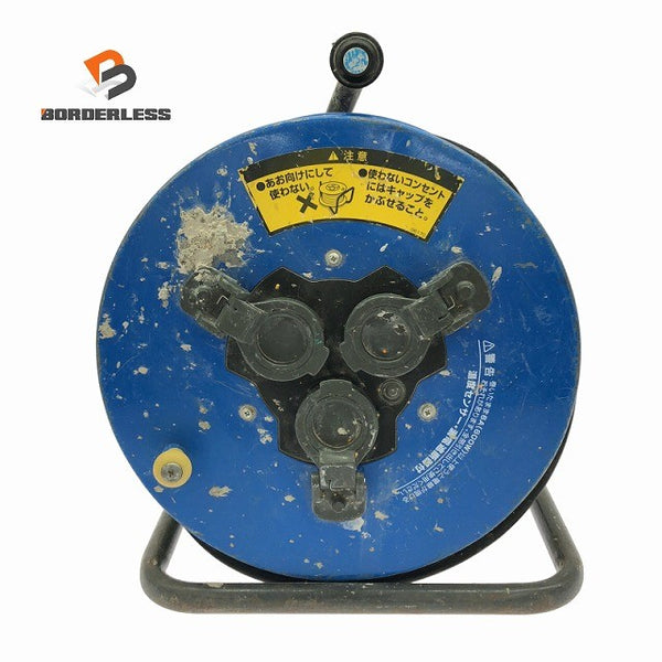 ☆中古品☆HATAYA ハタヤ 畑屋 100V 30m 業務用戦力リール BN-30KBF 屋外用 防雨型 コードリール 電工ドラム 延長コード134643 - 1