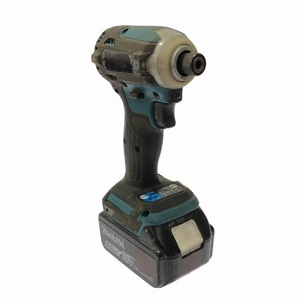 ☆中古品☆makita マキタ 18V 充電式インパクトドライバー TD171D 青/ブルー バッテリ2個(6.0Ah5.0Ah) 充電器 ケース付122930 - 5