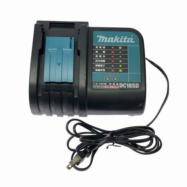 ☆美品セット☆makita マキタ 18V 6.0Ah 純正 リチウムイオンバッテリー BL1860B 7.2V～18V用 充電器 DC18SD リチウムイオン電池 116639 - 10