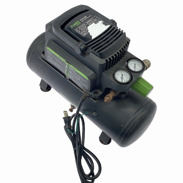 ☆中古品☆MINATO ミナトワークス 100V 常圧/一般庄 オイルレス型 エアーコンプレッサー CP-8A-V03 小型 エアコンプレッサー119062 - 3