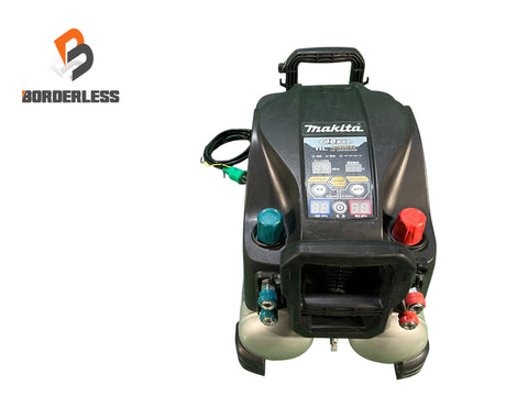 ☆美品☆makita マキタ 100V 11L 高圧/常圧 エアコンプレッサー AC500XL 黒/ブラック デジタル圧力計 エアーコンプレッサー123470