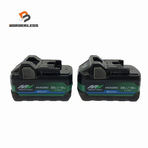☆中古品2点☆HiKOKI ハイコーキ 36V 2.5Ah 純正 マルチボルトバッテリー BSL36A18BX Bluetooth リチウムイオン 蓄電池130812
