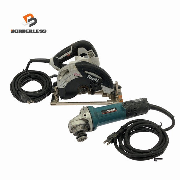 ☆中古品2点セット☆makita マキタ 100V 165mm 電子マルノコ 5732C 100mm ディスクグラインダ 9533BL 日曜大工134315 - 1