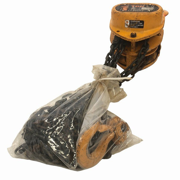 ☆中古品2個セット☆KITO キトー チェーンブロック CB010 M3形 荷重1.0ton/1ton 揚程2.5m 手動式 チェンブロック 吊り具 荷揚げ135815 - 4