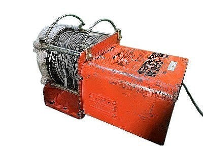☆中古品☆東京ジャイロ セビー高速ウィンチ W950CW-Ⅲ/W950CWⅢ リモコン付 電動ウインチ 荷揚げ機 最大荷重160Kg CW3　　　　　　115108 - 0