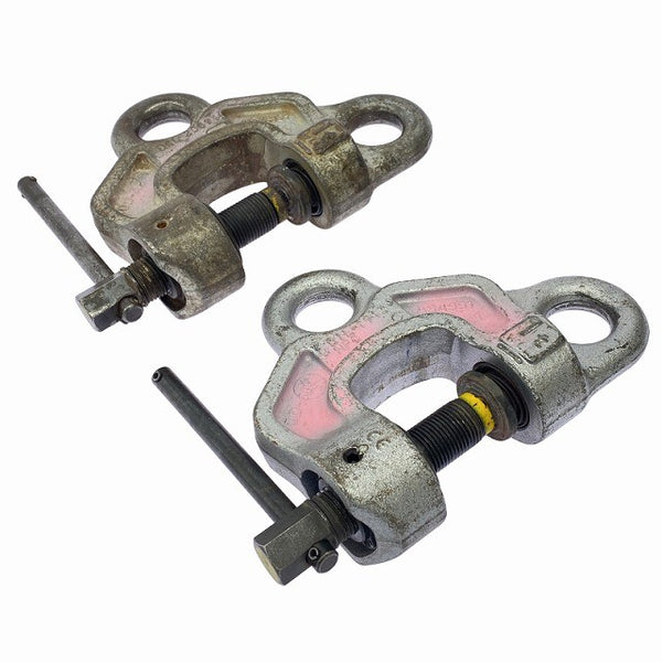 ☆中古品2個セット☆EAGLE CLAMP イーグルクランプ ねじ式全方向クランプ SBB-1t 荷重1ton 鉄鋼用 スクリュークランプ 吊りクランプ130949 - 2