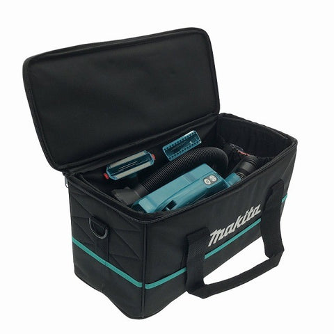 ☆比較的綺麗☆makita マキタ 10.8V 充電式クリーナー CL121D 本体 ノズル ダストパック 紙パック9枚 ソフトバック付117768 - 0