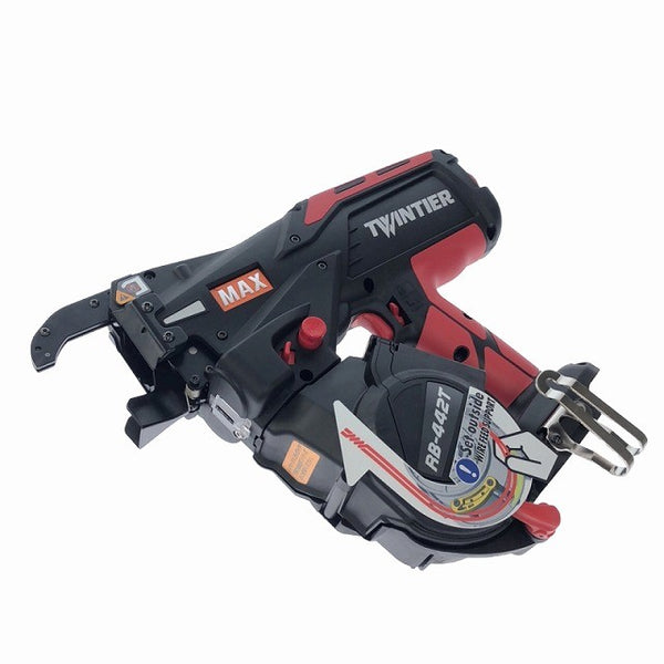 ☆未使用品☆MAX マックス 14.4V 充電式鉄筋結束機 ツインタイア RB-442T-B2C/1450A バッテリー2個(5.0Ah) 充電器 ケース付117254 - 4