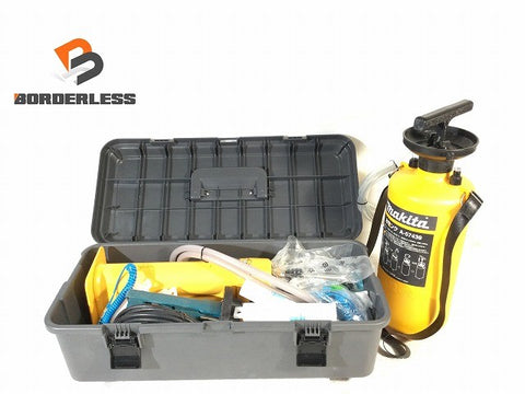 ☆中古品☆makita マキタ 100V ダイヤテックドリル DT0600 ホルダー＋水タンク＋ケース付 付属品多数 ミストドリル 低振動ドリル117622