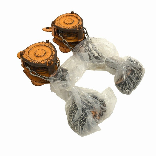 ☆中古品2点セット☆KITO キトー チェーンブロック M3形 CB005 1/2Ｔ 0.5ton×2 標準揚程2.5ｍ 荷揚げ キトーマイティ - 3