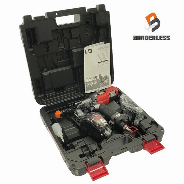 ☆未使用品☆MAX マックス ねじ打機 ターボドライバ HV-R41G6(D)-G ビス打ち機 ビス留め サイディング 大工道具 エアーツール132035 - 2