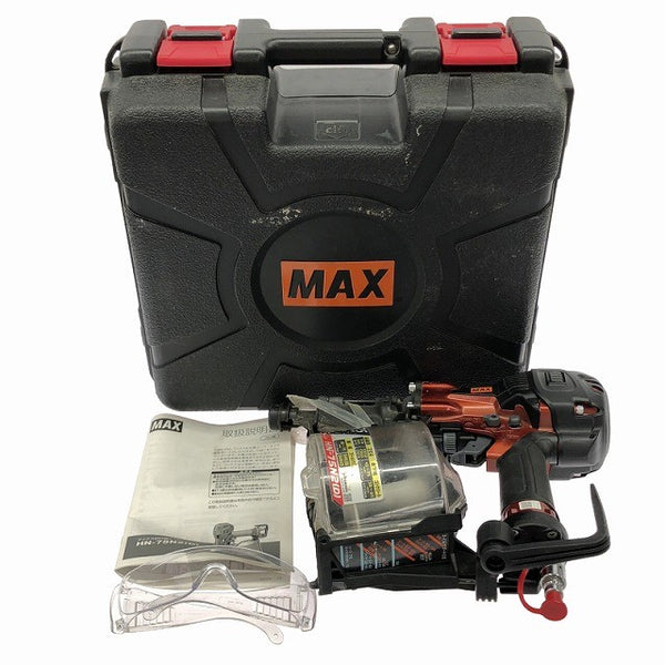 ☆中古品☆ MAX マックス 高圧コイルネイラ HN-75N2(D)-R マイスターレッド AEROSTAR/エアロスター 本体+パーツ+ケース133500 - 3